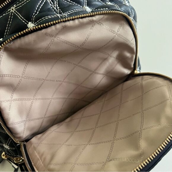 MICHAEL MICHAEL KORS Rhea Medium Quilted Leather Backpack - Picture 9 of 10